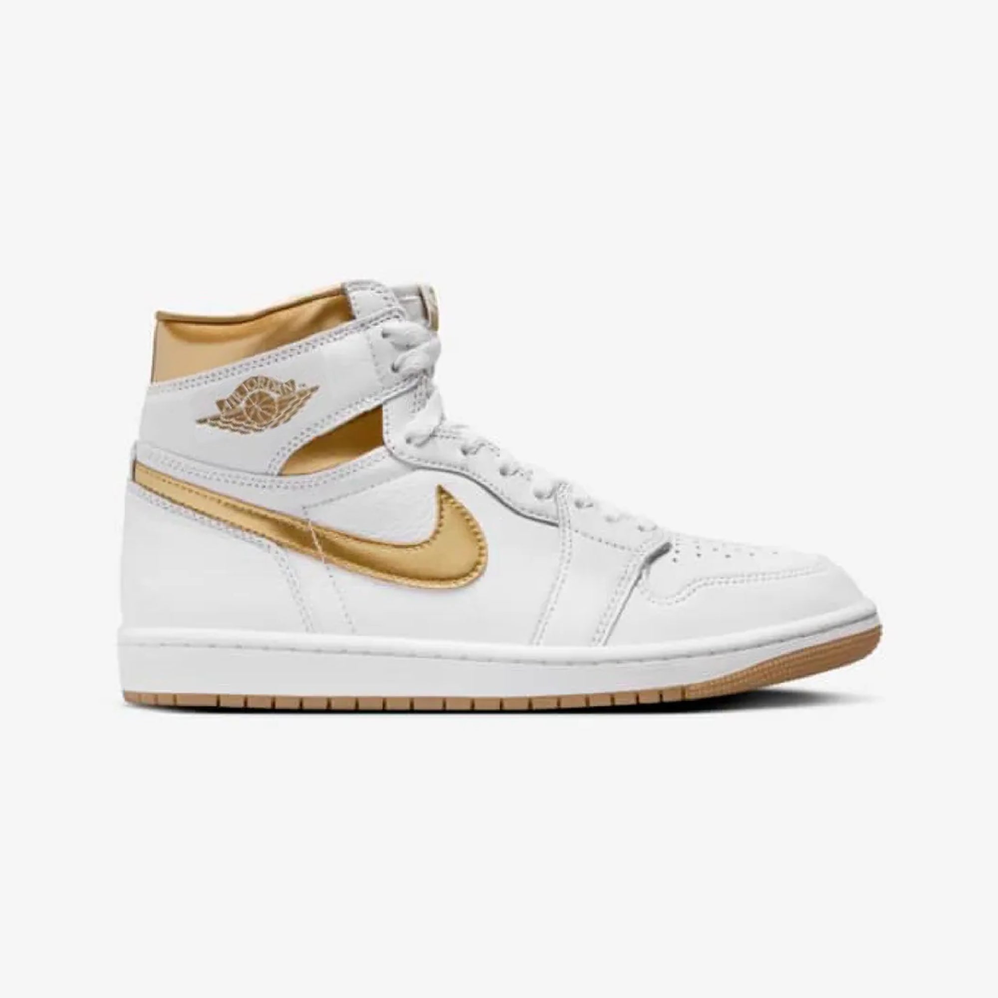 Nike Air Jordan 1 Retro High OG – White / Metallic Gold / Gum Light Brown