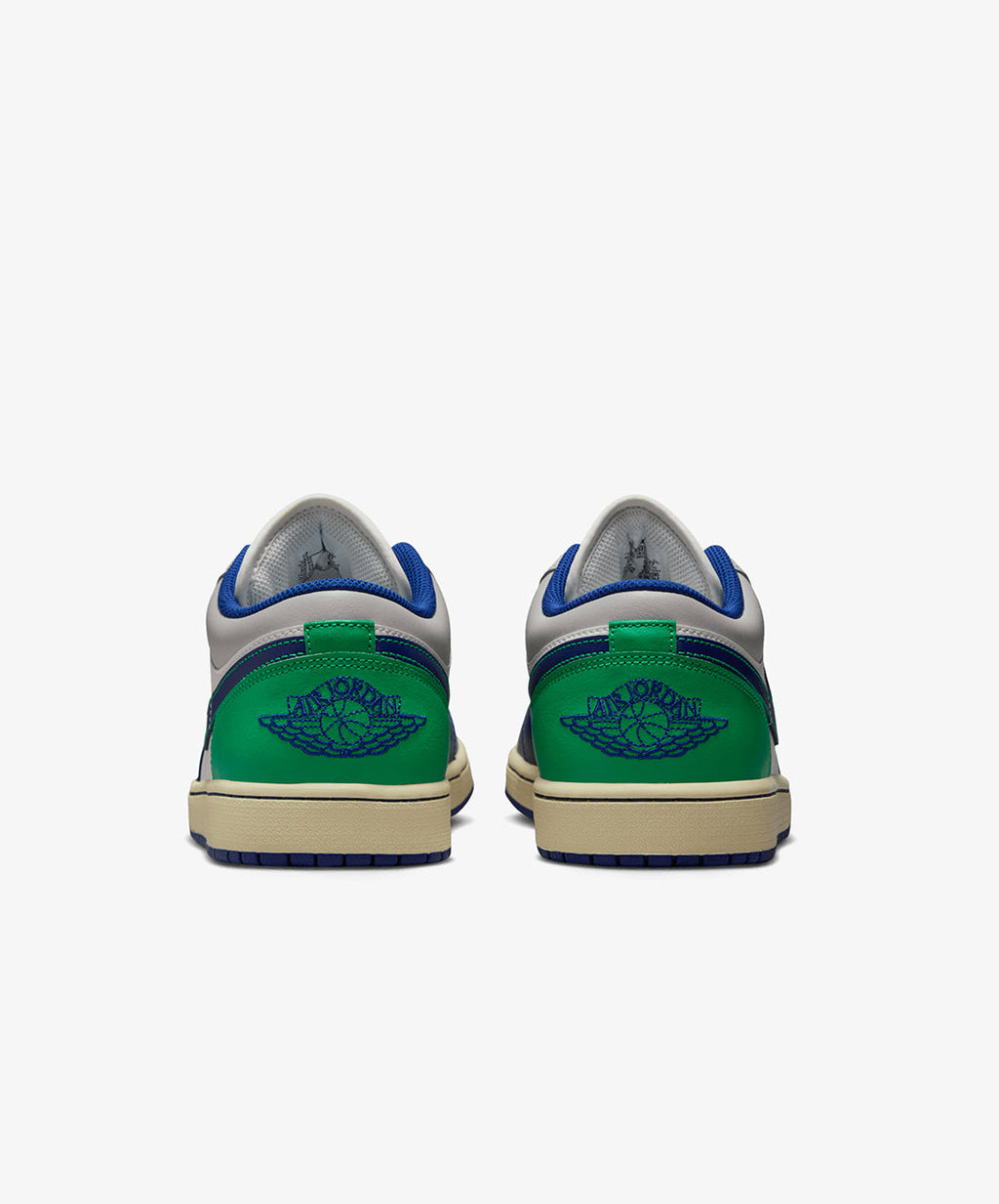 Nike Air Jordan 1 Low – Sail / Deep Royal Blue / Stadium Green