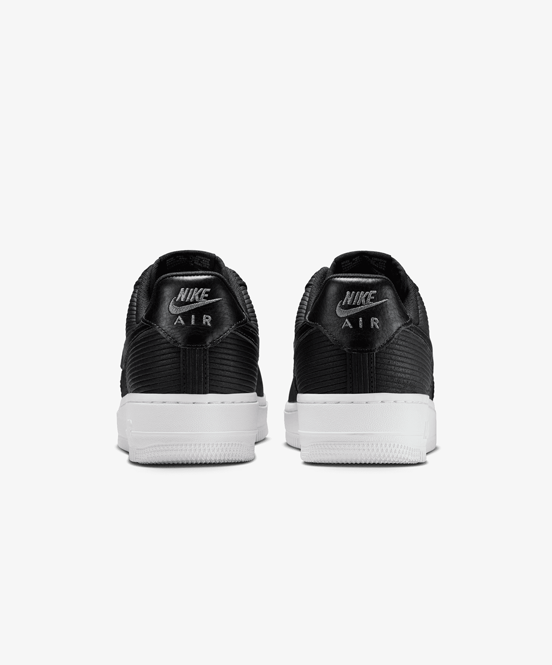 Nike Air Force 1 '07 – Black / Smoke Grey / Metallic Silver