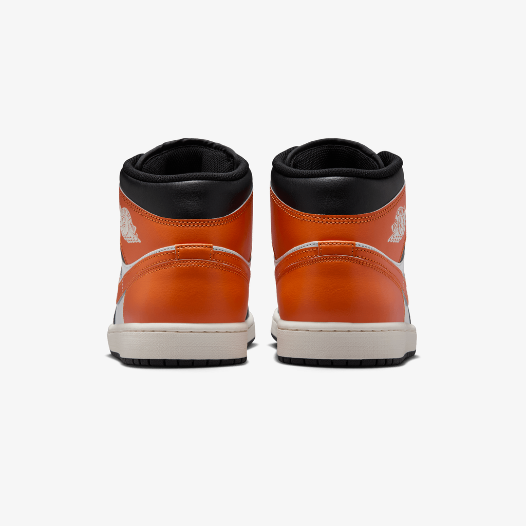 Nike Air Jordan 1 Mid – Black / Starfish / White / Sail