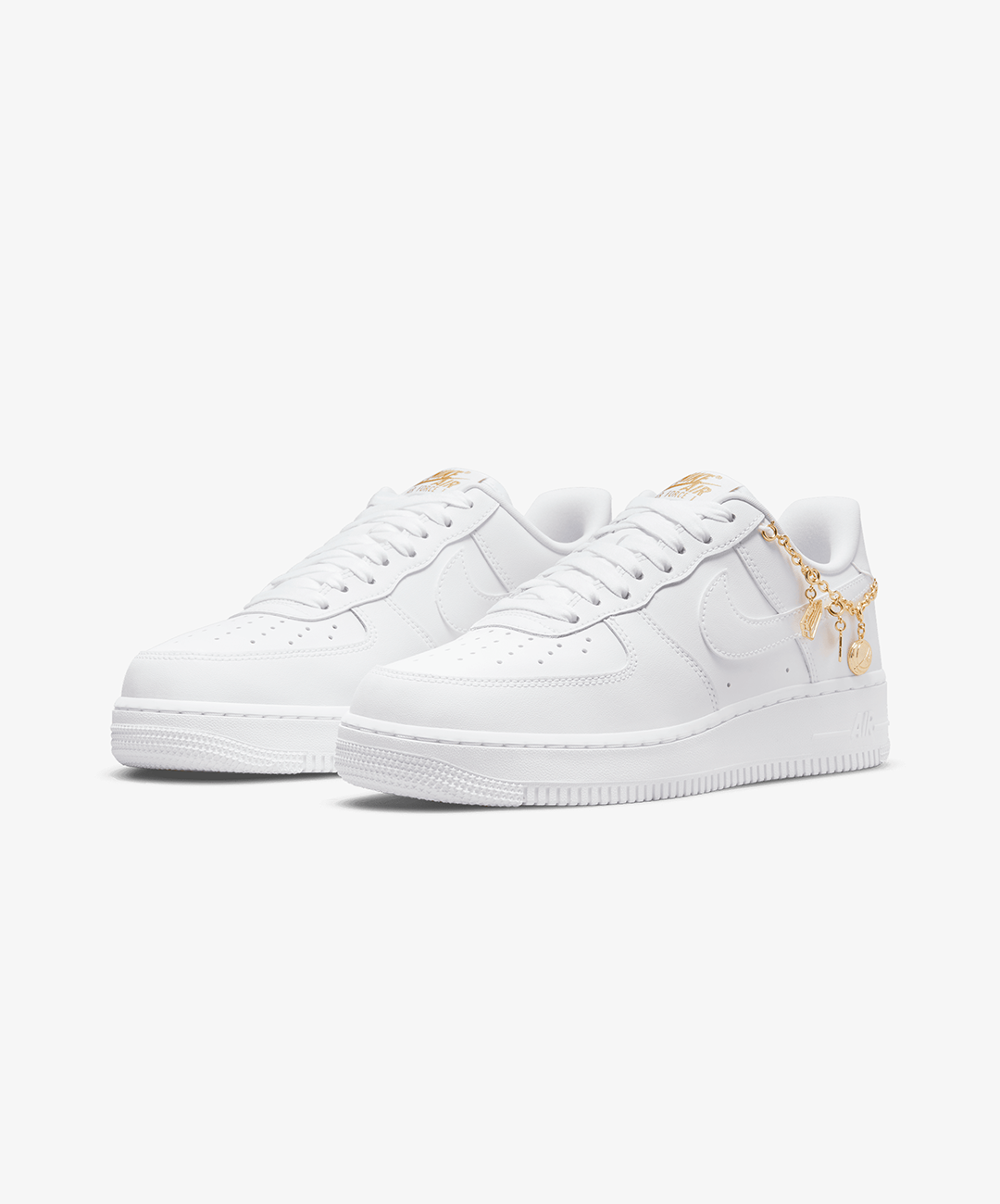 Nike Air Force 1 – White / Metallic Gold / Flt Gold