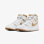 Nike Air Jordan 1 Retro High OG – White / Metallic Gold / Gum Light Brown