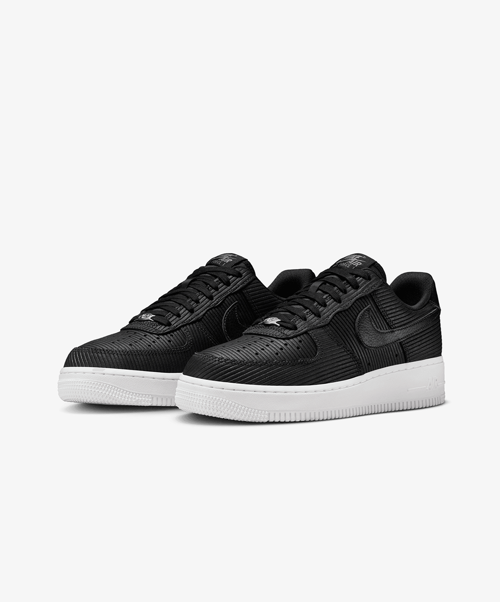 Nike Air Force 1 '07 – Black / Smoke Grey / Metallic Silver
