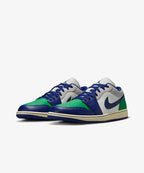 Nike Air Jordan 1 Low – Sail / Deep Royal Blue / Stadium Green