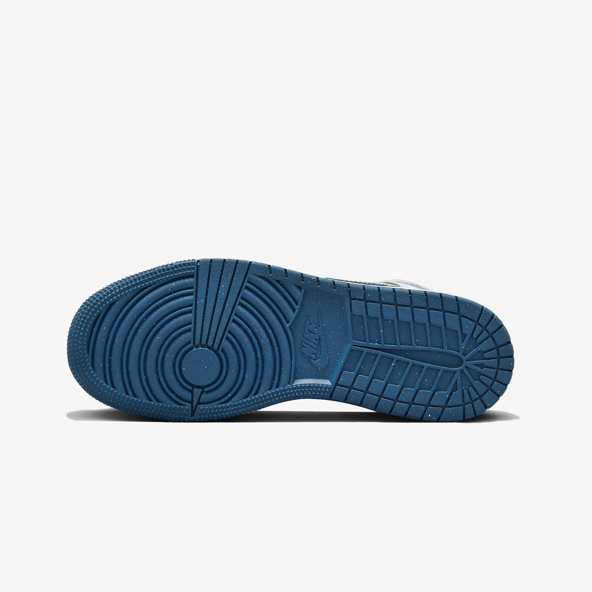 Nike Air Jordan 1 Mid SE (GS) – White / Industrial Blue / Sail