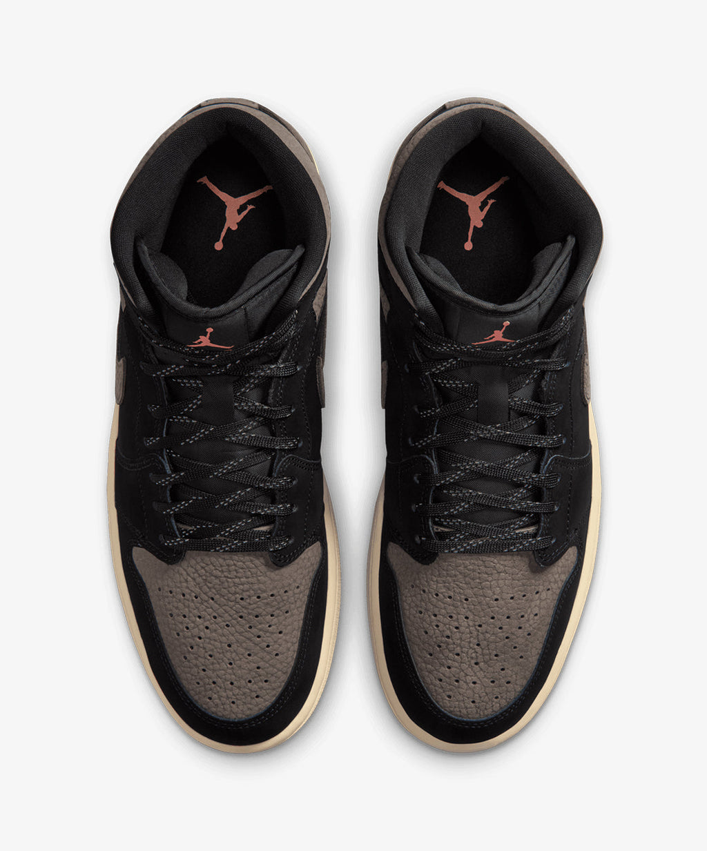 Nike Air Jordan 1 Mid SE – Black / Olive Grey / Lt Wild Mango