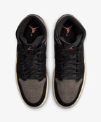 Nike Air Jordan 1 Mid SE – Black / Olive Grey / Lt Wild Mango