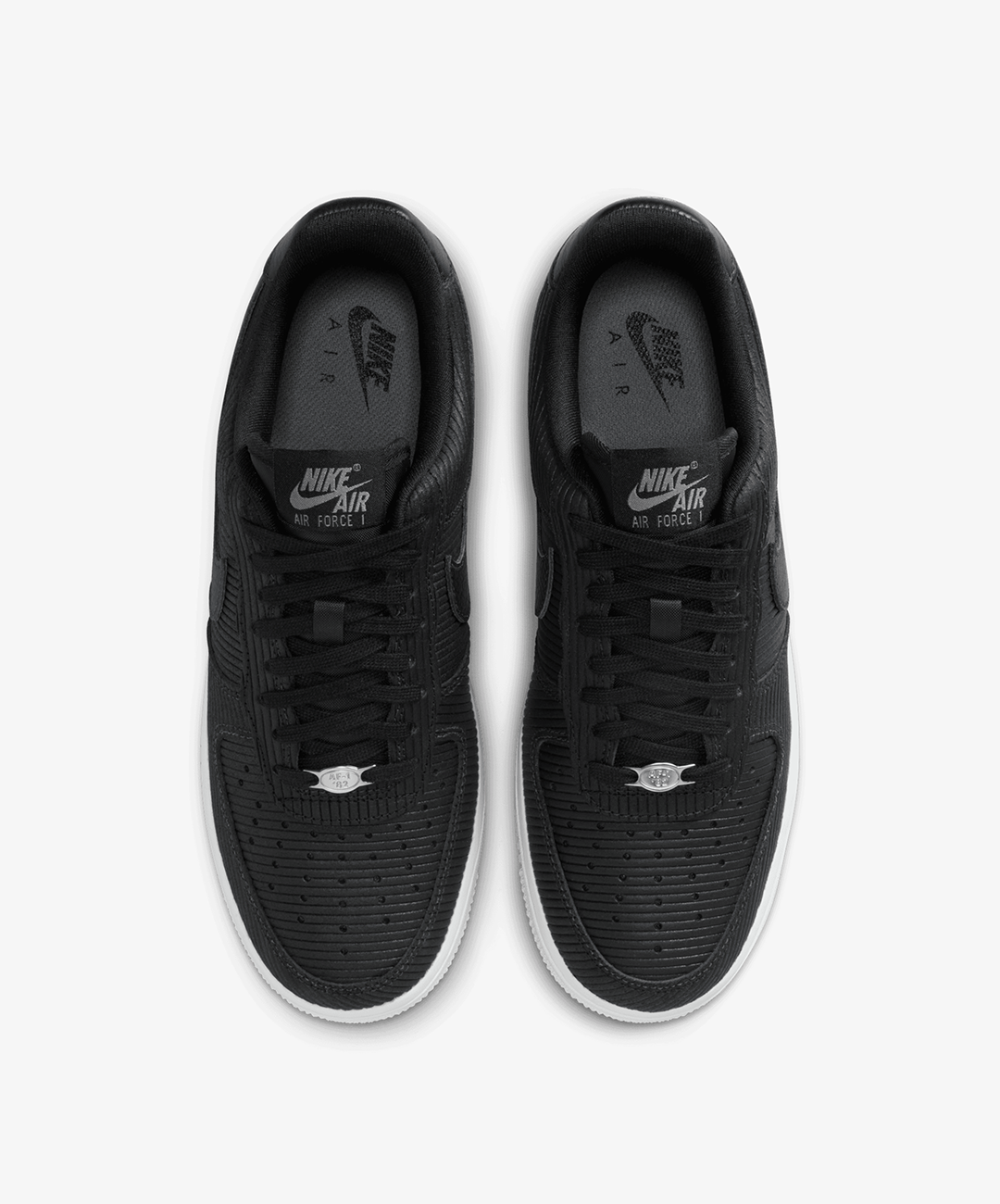 Nike Air Force 1 '07 – Black / Smoke Grey / Metallic Silver