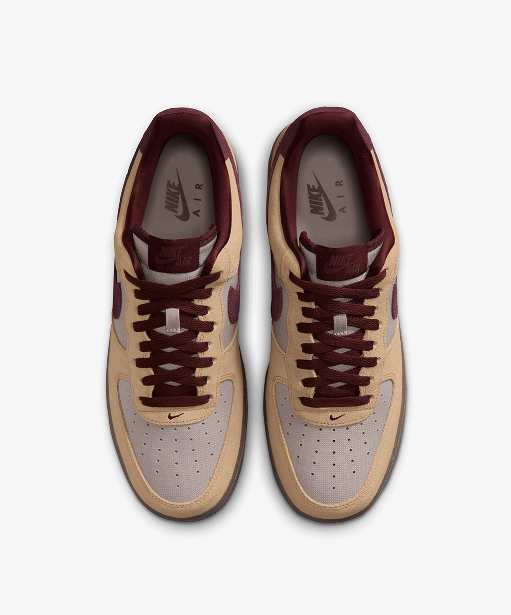 Nike Air Force 1 '07 Premium – Linen / Burgundy Crush / Moon Particle