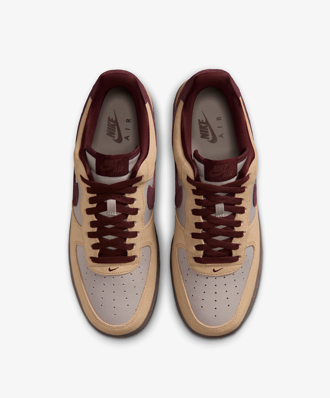 Nike Air Force 1 '07 Premium – Linen / Burgundy Crush / Moon Particle