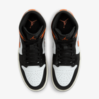 Nike Air Jordan 1 Mid – Black / Starfish / White / Sail