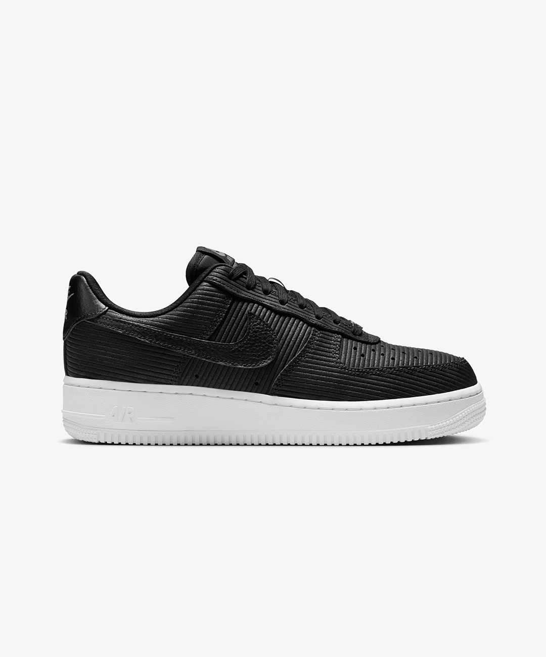 Nike Air Force 1 '07 – Black / Smoke Grey / Metallic Silver