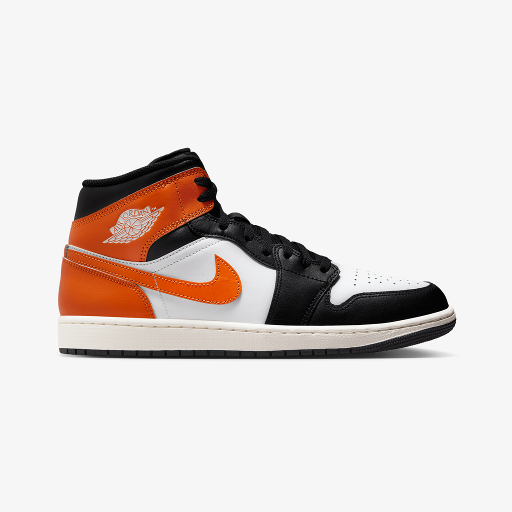 Nike Air Jordan 1 Mid – Black / Starfish / White / Sail