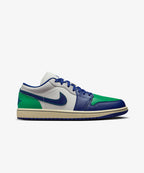 Nike Air Jordan 1 Low – Sail / Deep Royal Blue / Stadium Green