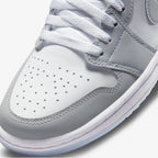 Nike Air Jordan 1 Low – White / Wolf Grey / Aluminum