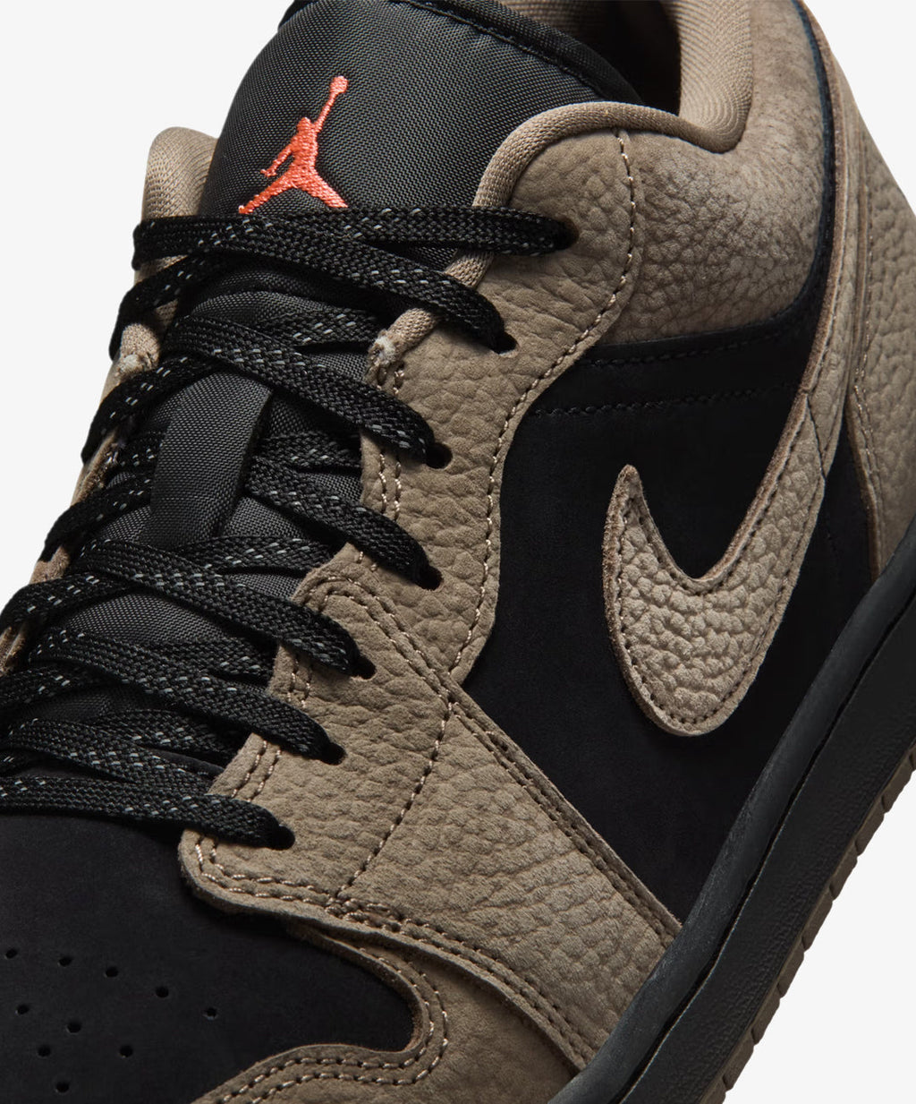 Nike Air Jordan 1 Low – Black / Olive Grey / Lt Wild Mango