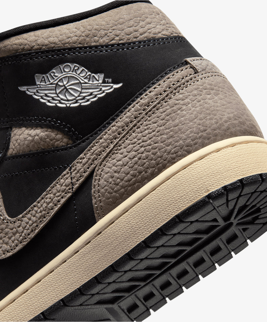 Nike Air Jordan 1 Mid SE – Black / Olive Grey / Lt Wild Mango