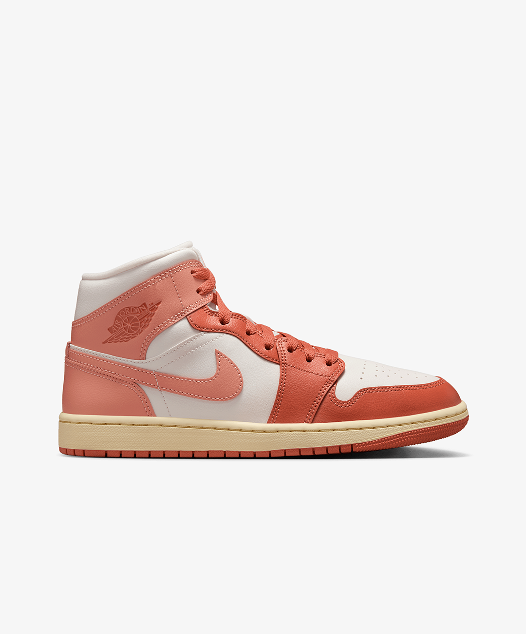 Nike Air Jordan 1 Mid – Sail / Lt Madder Root / Madder Root / Muslin