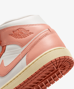 Nike Air Jordan 1 Mid – Sail / Lt Madder Root / Madder Root / Muslin