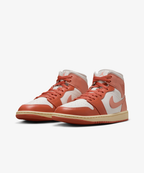 Nike Air Jordan 1 Mid – Sail / Lt Madder Root / Madder Root / Muslin