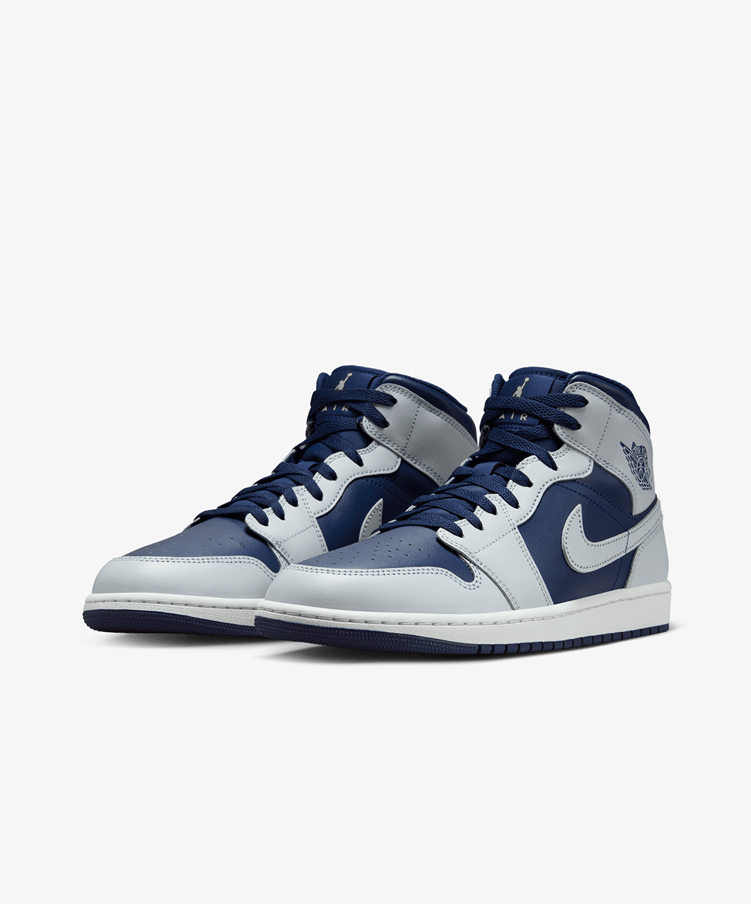 Nike Air Jordan 1 Mid – Blue Void / Pure Platinum / Summit White