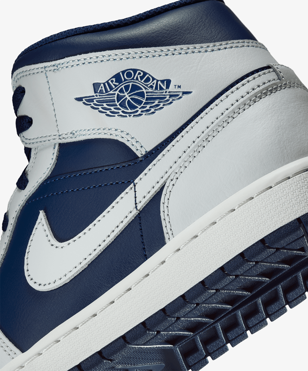Nike Air Jordan 1 Mid – Blue Void / Pure Platinum / Summit White