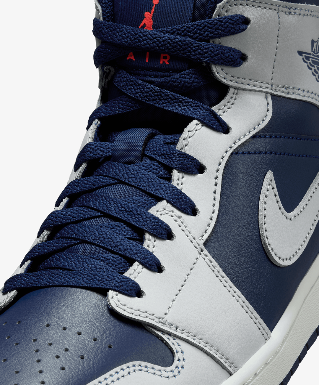 Nike Air Jordan 1 Mid – Blue Void / Pure Platinum / Summit White