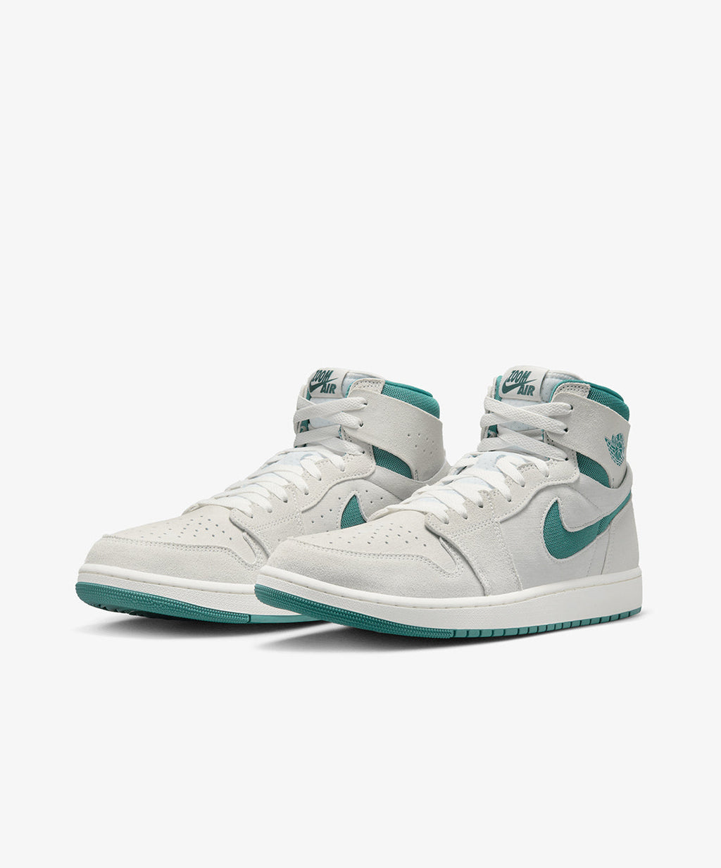 Nike Air Jordan 1 Zoom CMFT 2 – Summit White / Bicoastal / Oxidized Green