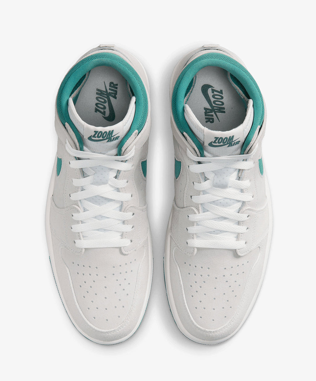 Nike Air Jordan 1 Zoom CMFT 2 – Summit White / Bicoastal / Oxidized Green