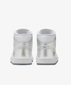 Nike Air Jordan 1 Mid SE – White / Metallic Silver / Wolf Grey