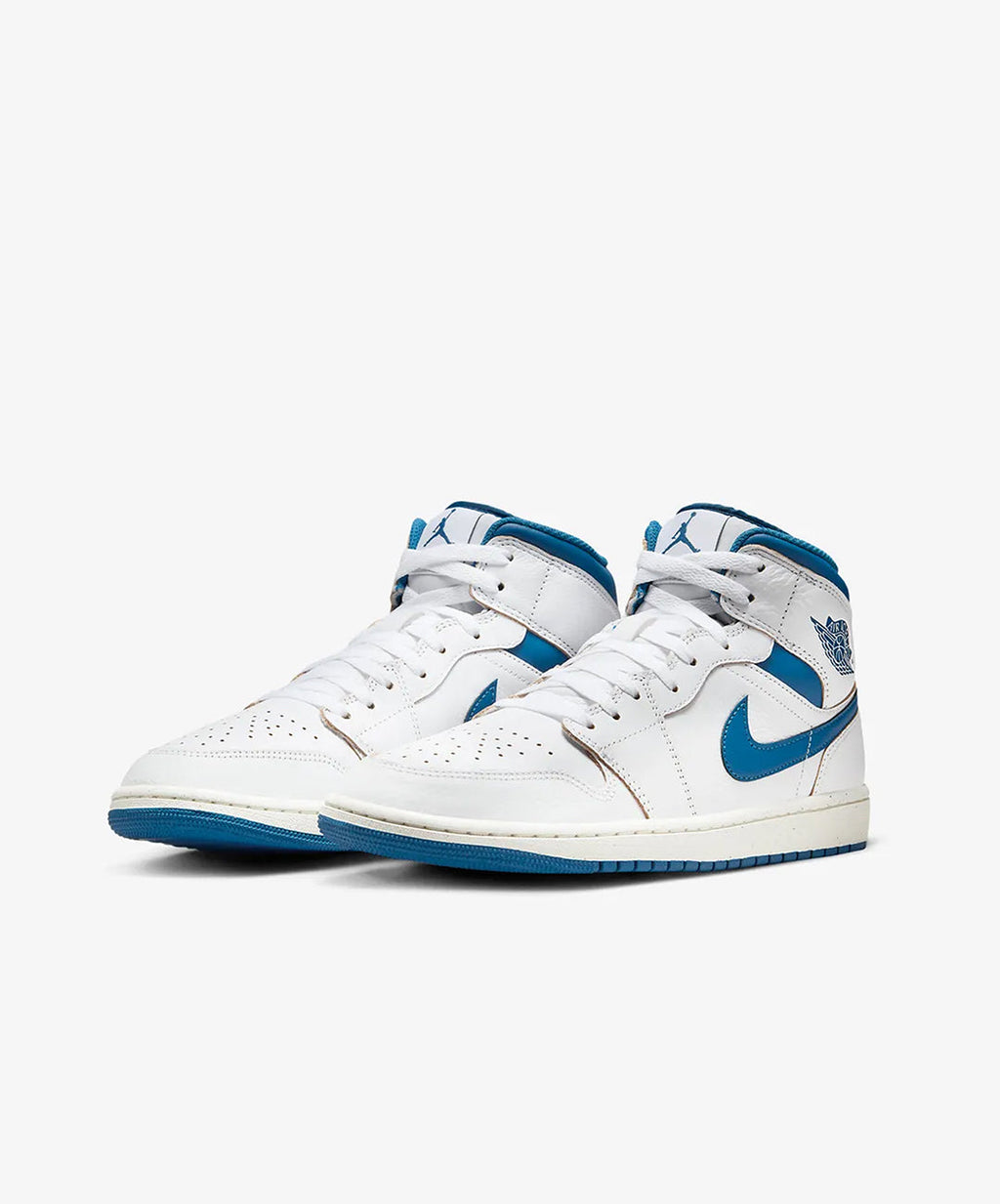 Nike Air Jordan 1 Mid SE – White / Industrial Blue / Sail