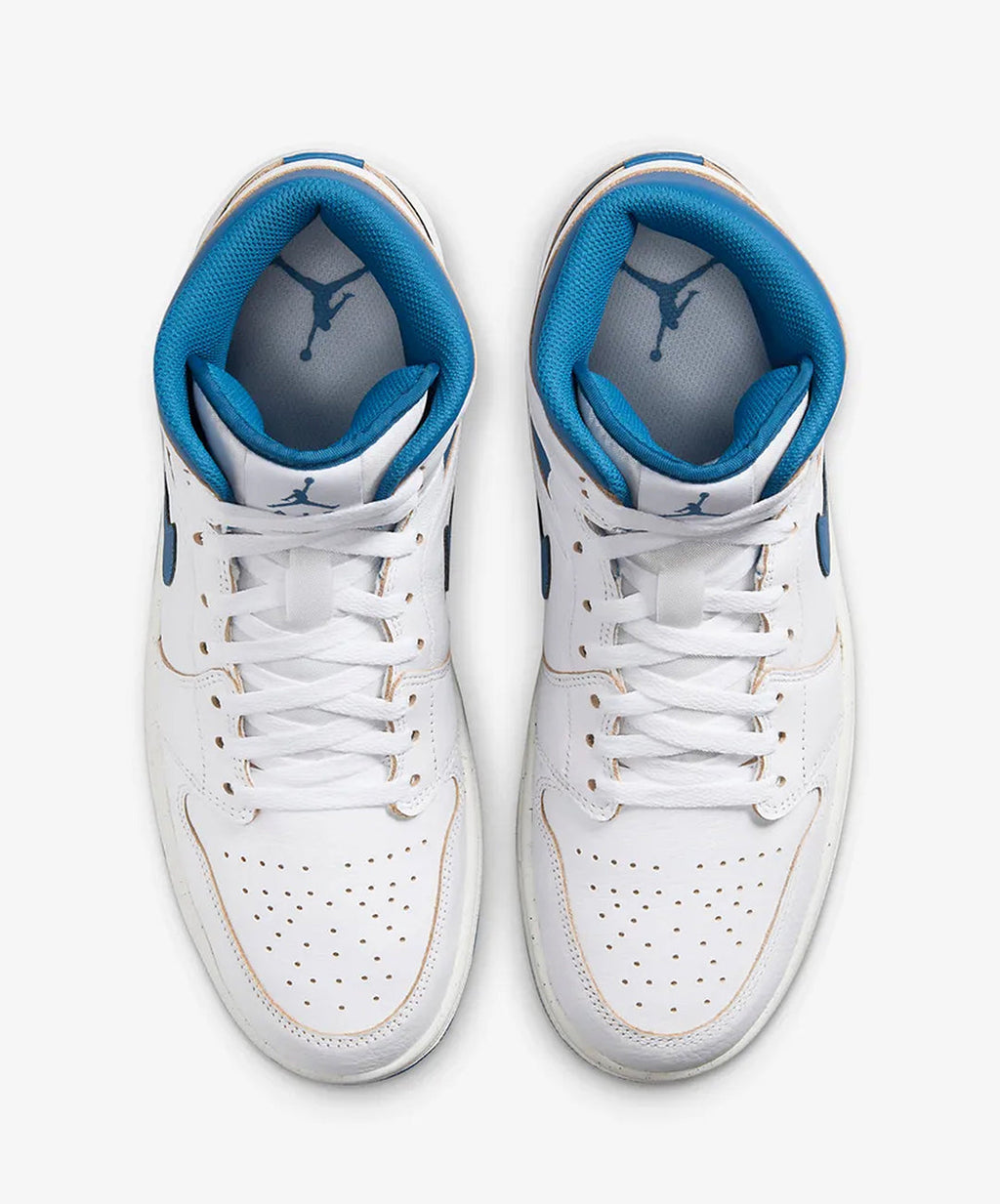 Nike Air Jordan 1 Mid SE – White / Industrial Blue / Sail