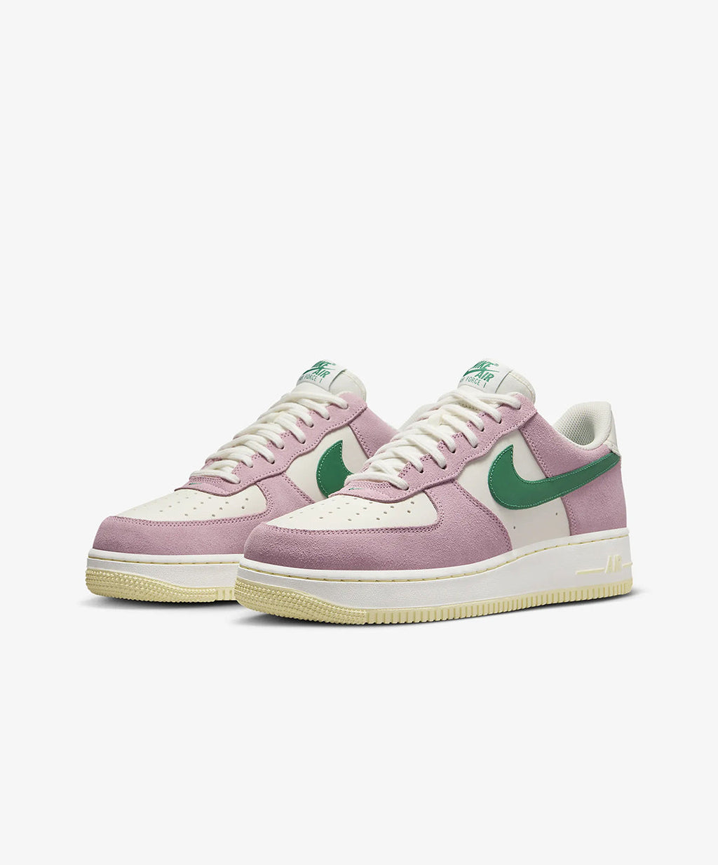 Nike Air Force 1 '07 LV8 – Sail / Malachite / Med Soft Pink / Alabaster