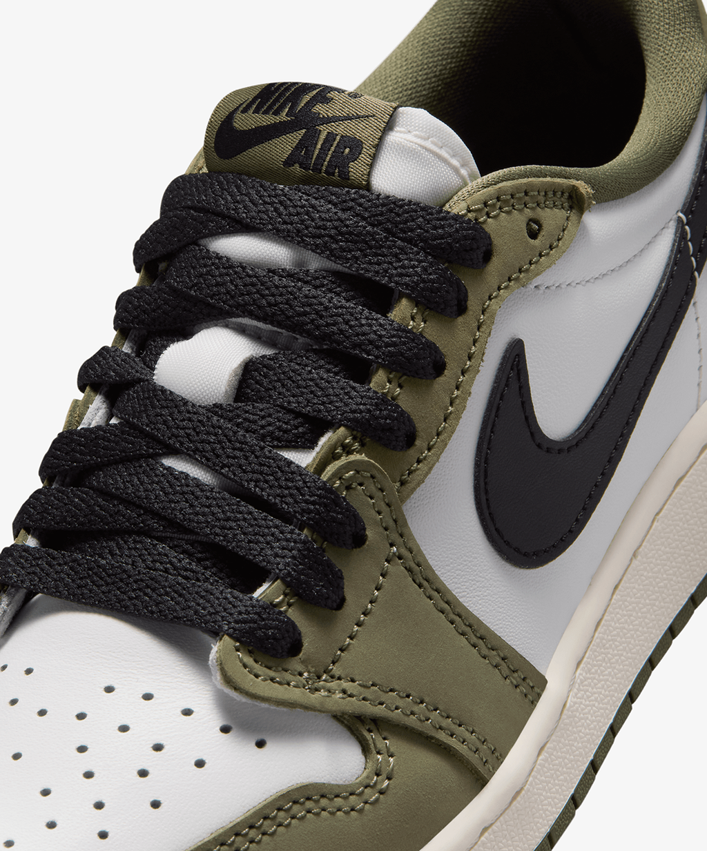 Nike Air Jordan 1 Retro Low – Medium Olive / Summit White