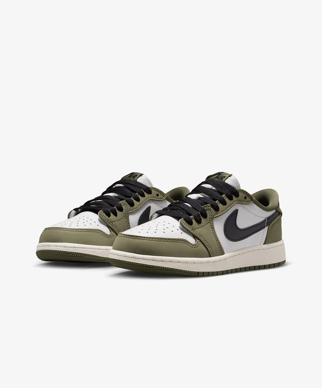 Nike Air Jordan 1 Retro Low – Medium Olive / Summit White