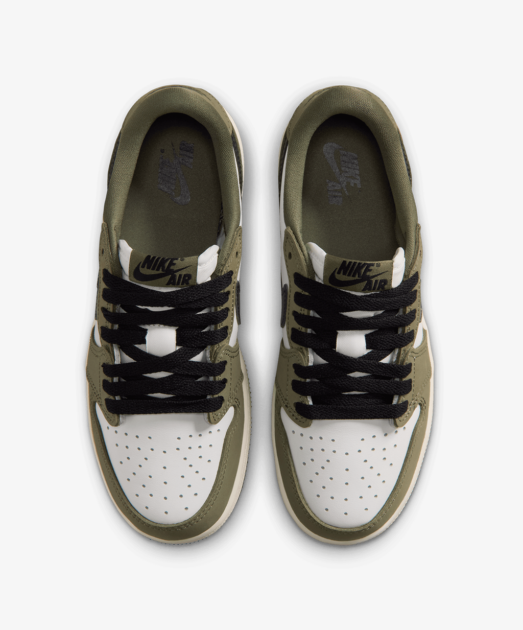 Nike Air Jordan 1 Retro Low – Medium Olive / Summit White
