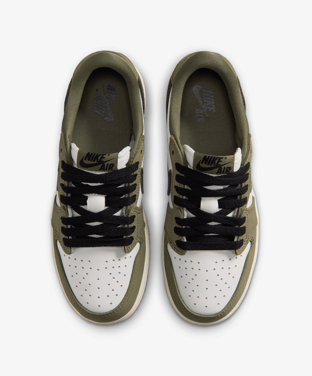 Nike Air Jordan 1 Retro Low – Medium Olive / Summit White