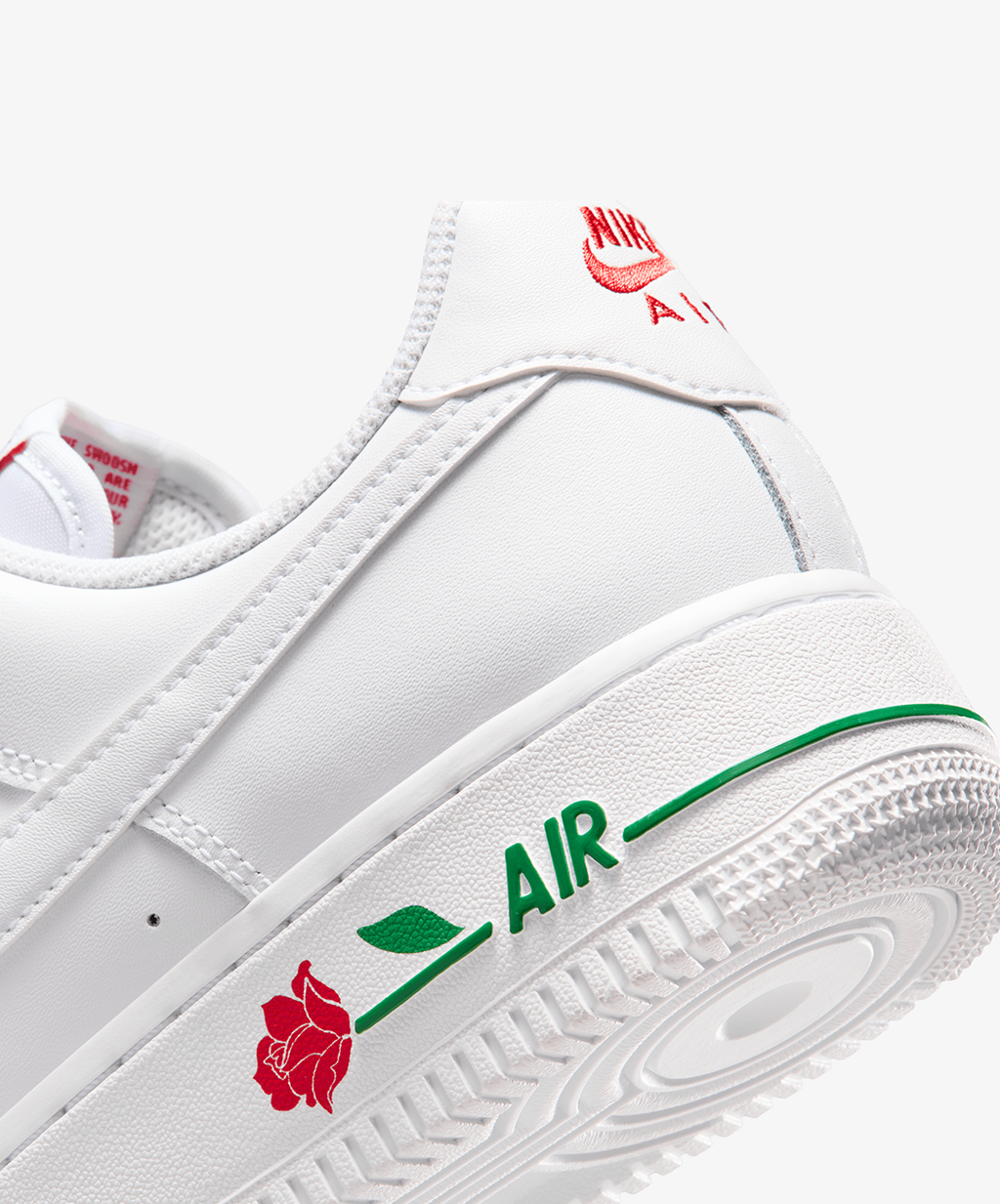 Nike Air Force 1 '07 SE – White / Sport Red / Pine Green / White