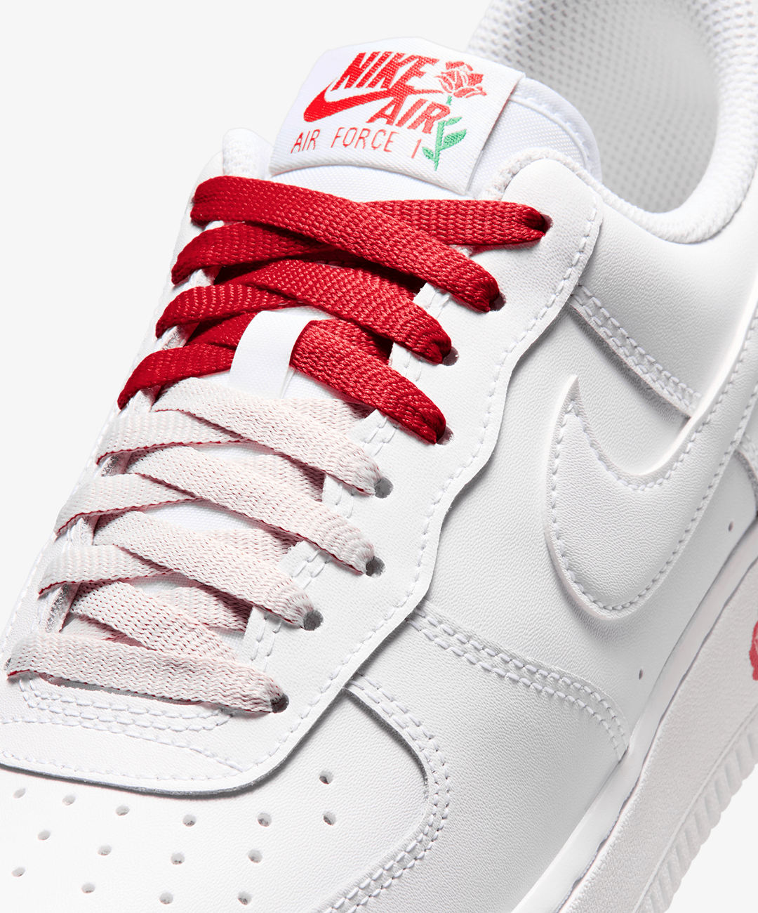 Nike Air Force 1 '07 SE – White / Sport Red / Pine Green / White