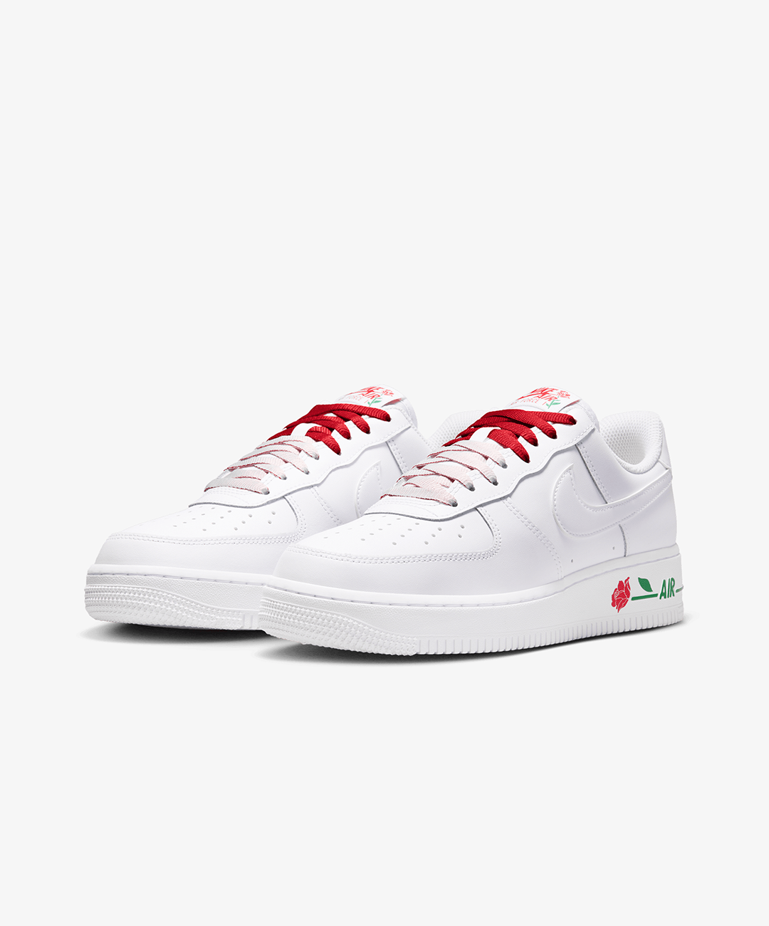 Nike Air Force 1 '07 SE – White / Sport Red / Pine Green / White