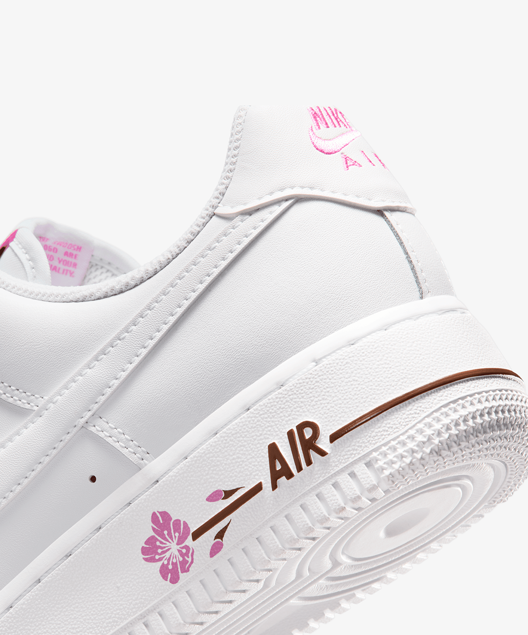 Nike Air Force 1 '07 SE – White / Playful Pink / Fauna Brown