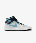 Nike Air Jordan 1 Mid – Summit White / Blue Chill / Black
