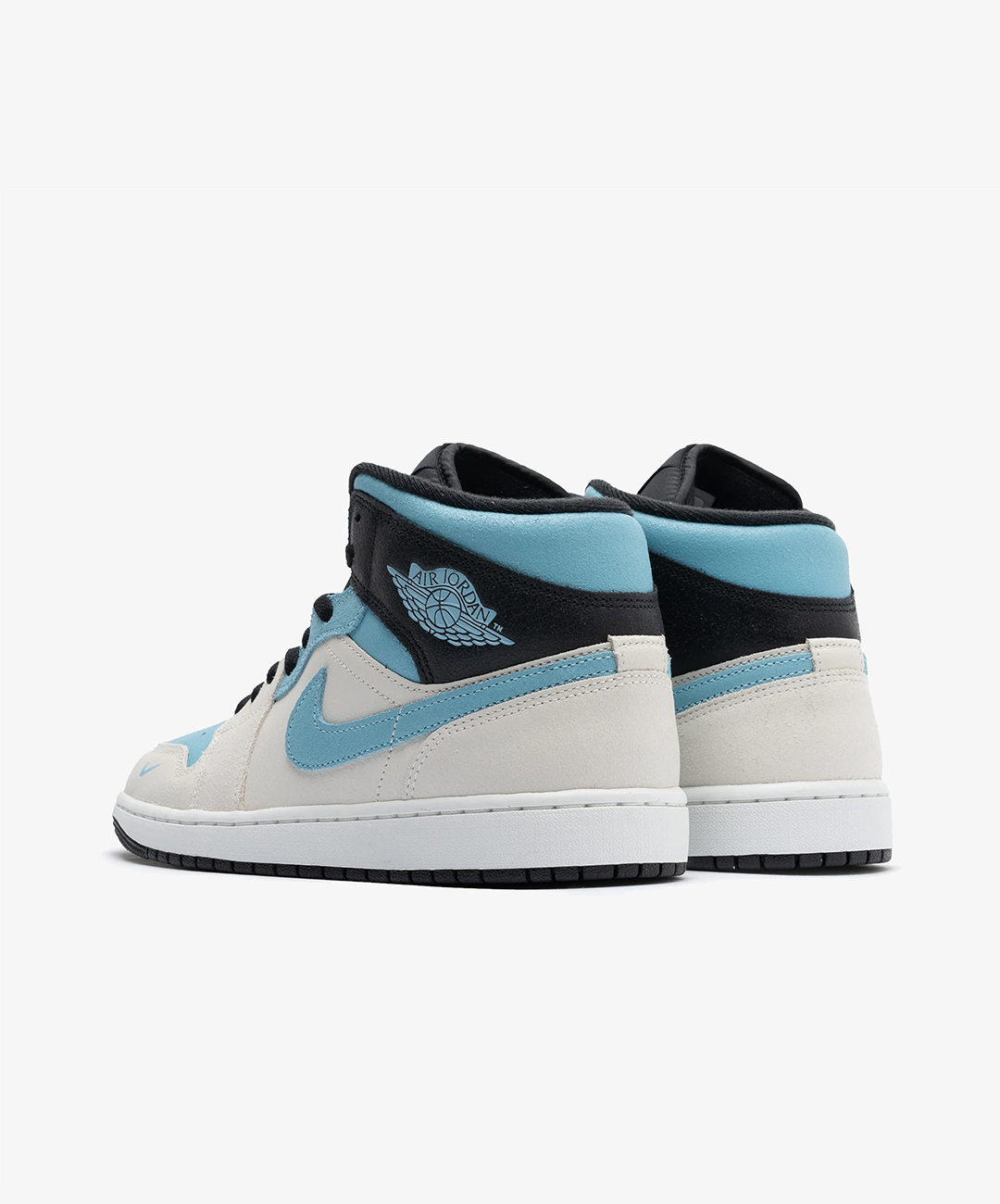 Nike Air Jordan 1 Mid – Summit White / Blue Chill / Black