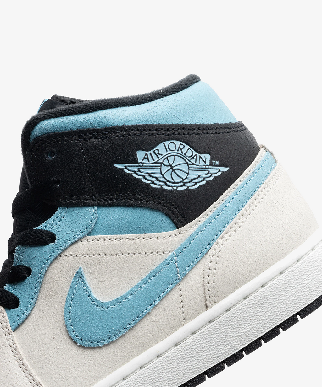 Nike Air Jordan 1 Mid – Summit White / Blue Chill / Black
