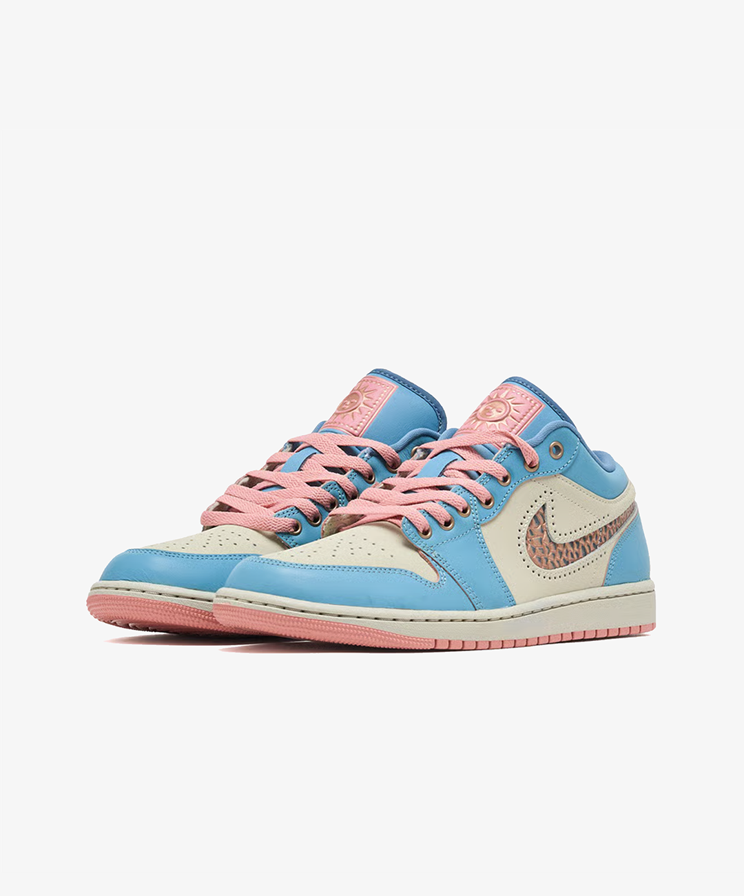Nike Air Jordan 1 Low SE – Denim Turq / Smokey Blue / Red Stardust
